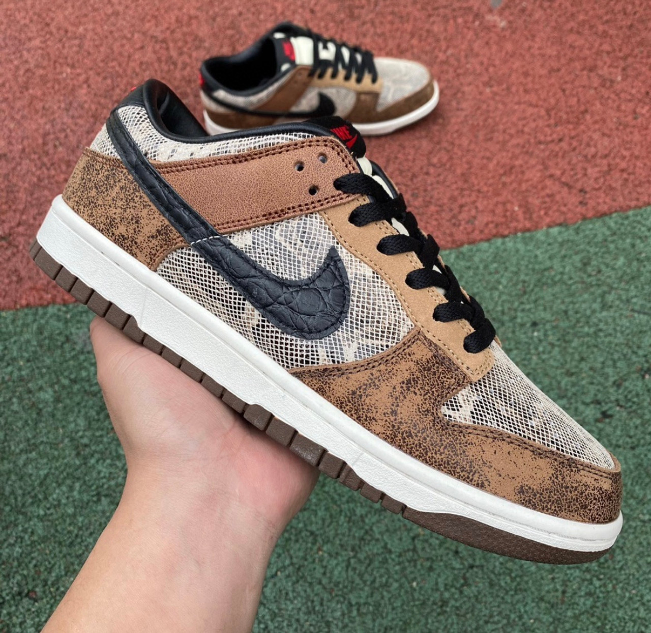 12 Pair - Nike Dunk Low Premium CO.JP Brown Snakeskin