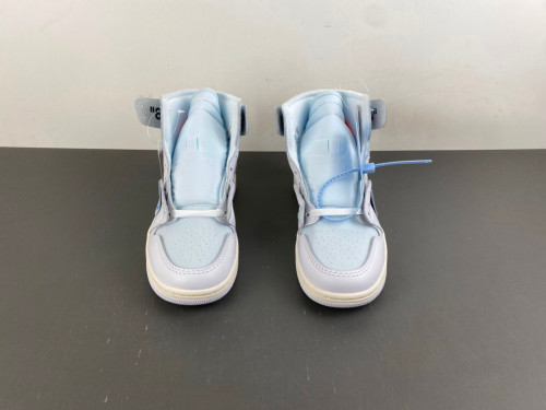 12 Pair -Jordan 1Retro High OG x Virgil Abloh Archive "Alaska”