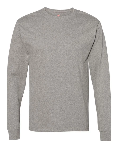 Pallet Wholesale Lot of 1,010 Hanes Men’s Tagless Cotton Long Sleeve T-Shirts