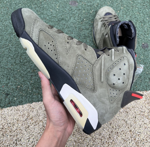 12 Pair -  Jordan 6 Retro X Travis Scott Olive