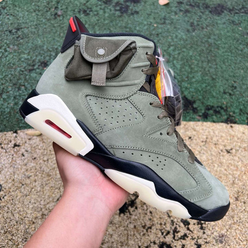12 Pair -  Jordan 6 Retro X Travis Scott Olive