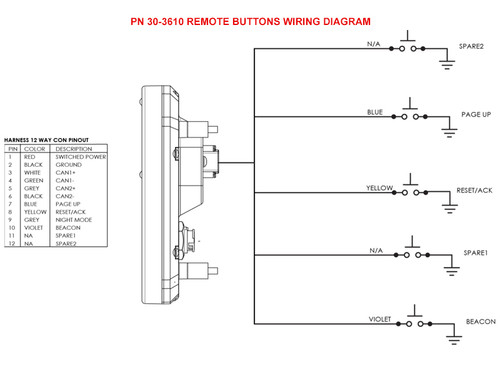 AEM Remote Mount Digital dash Buttons (AEM-30-3610)