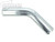 BOOST Products Aluminum Elbow 45 Degrees with 2-1/8" (54mm) OD, Mandrel Bent, Polished (BOP-3102014554)