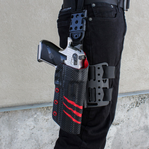 Desert Eagle Mark XIX L6 Ravaged Edition Demon Thigh Rig Kydex Carbon Fiber Holster