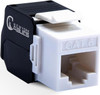 UTP Toolless Cat6 Rj45 180Dgr Vert.Keystone Jack WHT-BLA NYC (25pcs)
