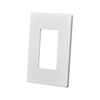 1-Gang Screwless Snap-On Decorator Wall Plate - White