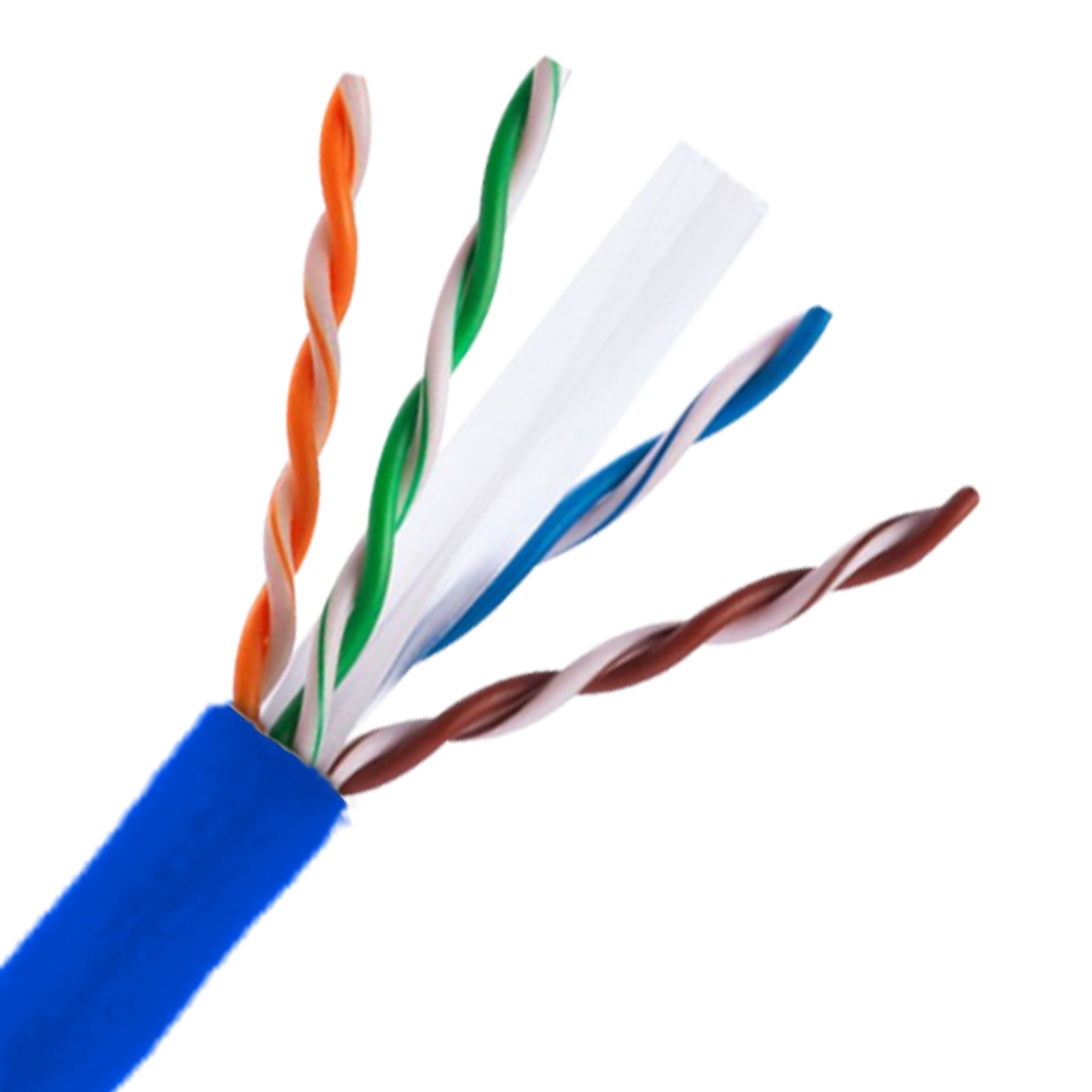 CAT6 CMP Bare Copper Solid Plenum 1000ft 550Mhz 23AWG Network Cable