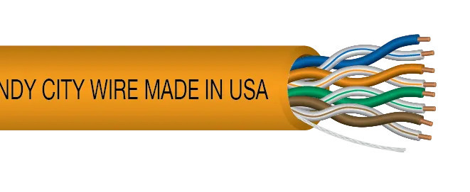 23-4P UNS SOL CMR C6 Orange Jacket - STX Cables