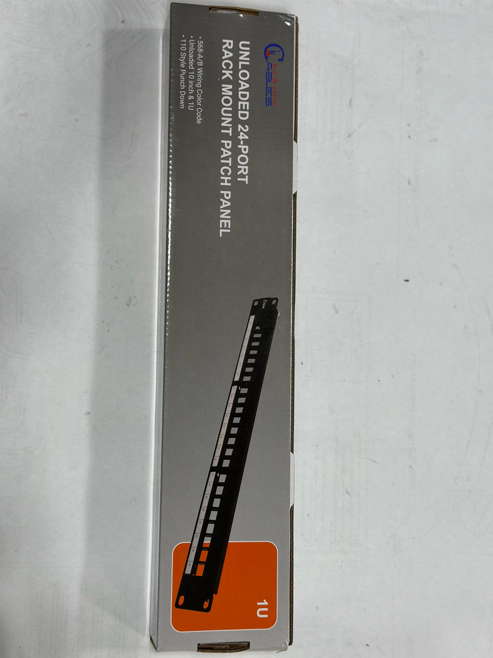 24 Port Blank Keystone Patch Panel Unshielded – 1U Rack Mount, Unloaded