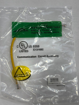 CAT 6A 10GB PATCH CORD 1-FT YELLOW ALLEN TEL