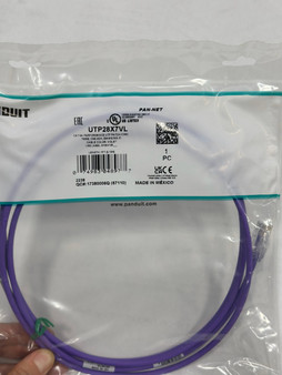 Netkey Cat. 6A Patch Cord 7 Ft Purple Panduit