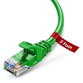 Newyork Cables Cat6 Ethernet Patch Cable 550 Mhz Green 3Ft