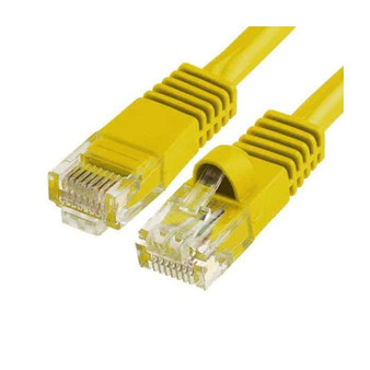 NYC CAT6 PATCH CORD UTP YELLOW 550MHZ, 5-FT