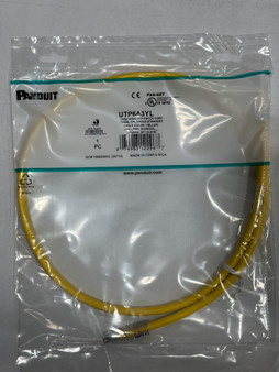 Panduit Patch Cords W/MaTriX Tech 3' CAT 6A 10GB Yellow