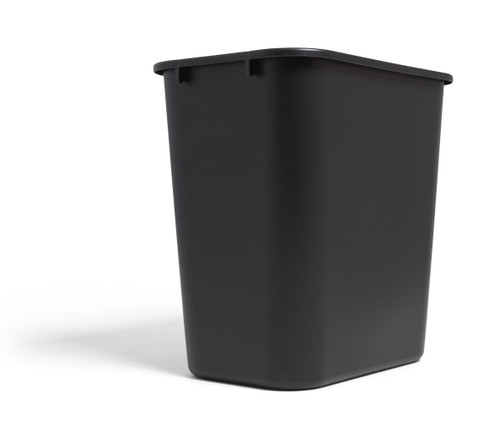 Coastwide Professional™ Indoor Trash Can Without Lid, Black Soft Molded Plastic, 7 Gallon (CW56429)