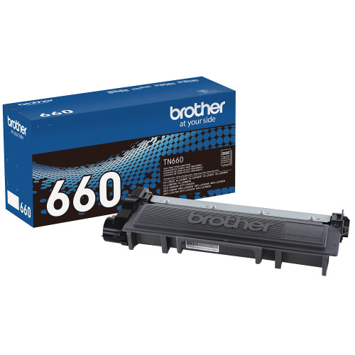 Brother TN-660 Black Toner Cartridge, High Yield