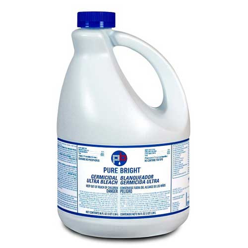 Pure Bright® Germicidal Ultra Bleach, 1 gal. Bottle, Unscented, 6/CT