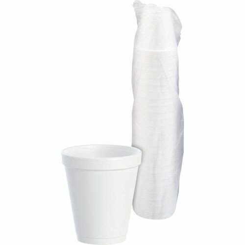 Dart® Cups, Foam, 8oz, White, 25/Pack, 40 Packs/CT