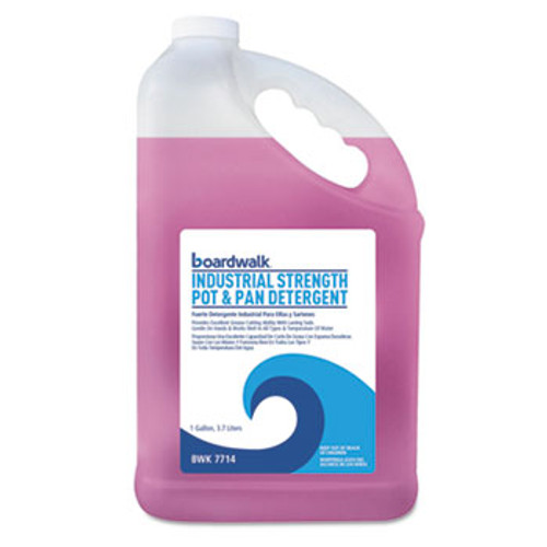 Boardwalk Industrial Strength Pot & Pan Detergent, 1 gal. Bottle, Floral Scent, 4/CT