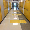 Super shiny floor beautifully finished with SchoolHouse Shine Floor Finish.