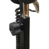 The Hawk Mighty handle telescopes from 36" to 48" to adjust for different height users.