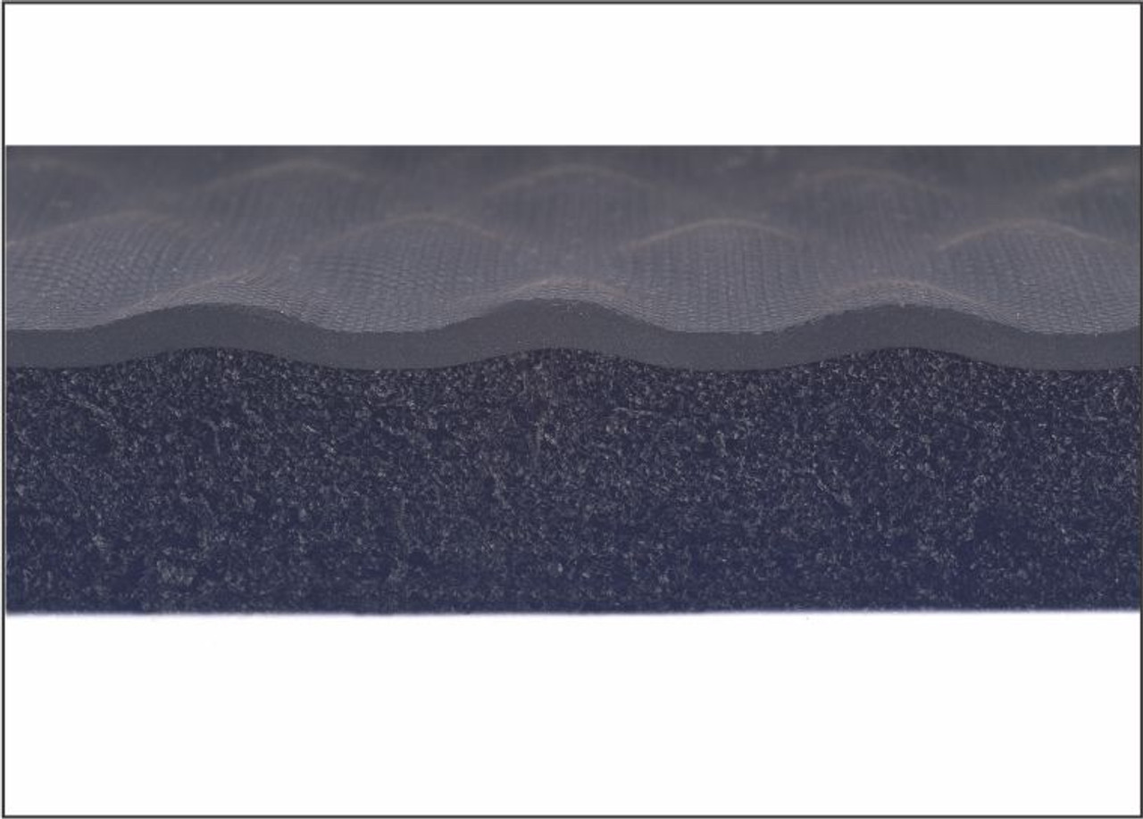 M+A Matting 421 Hog Heaven Indoor Wet/Dry Anti-Fatigue Mat, Black