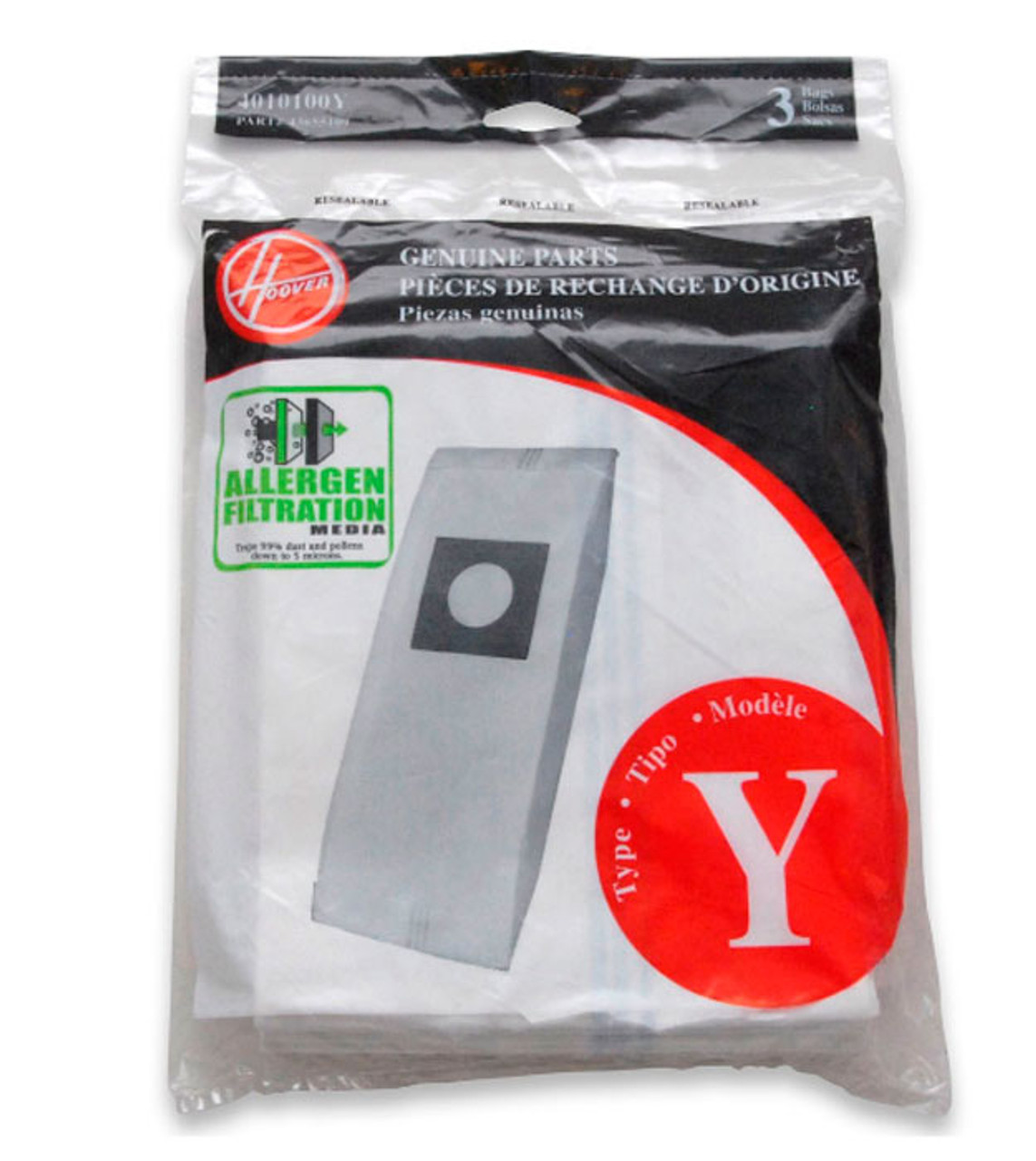 Hoover Type Y Vacuum Bags  3 Pack EnviroCare 856  CJ Miller Vacuum  Center Inc