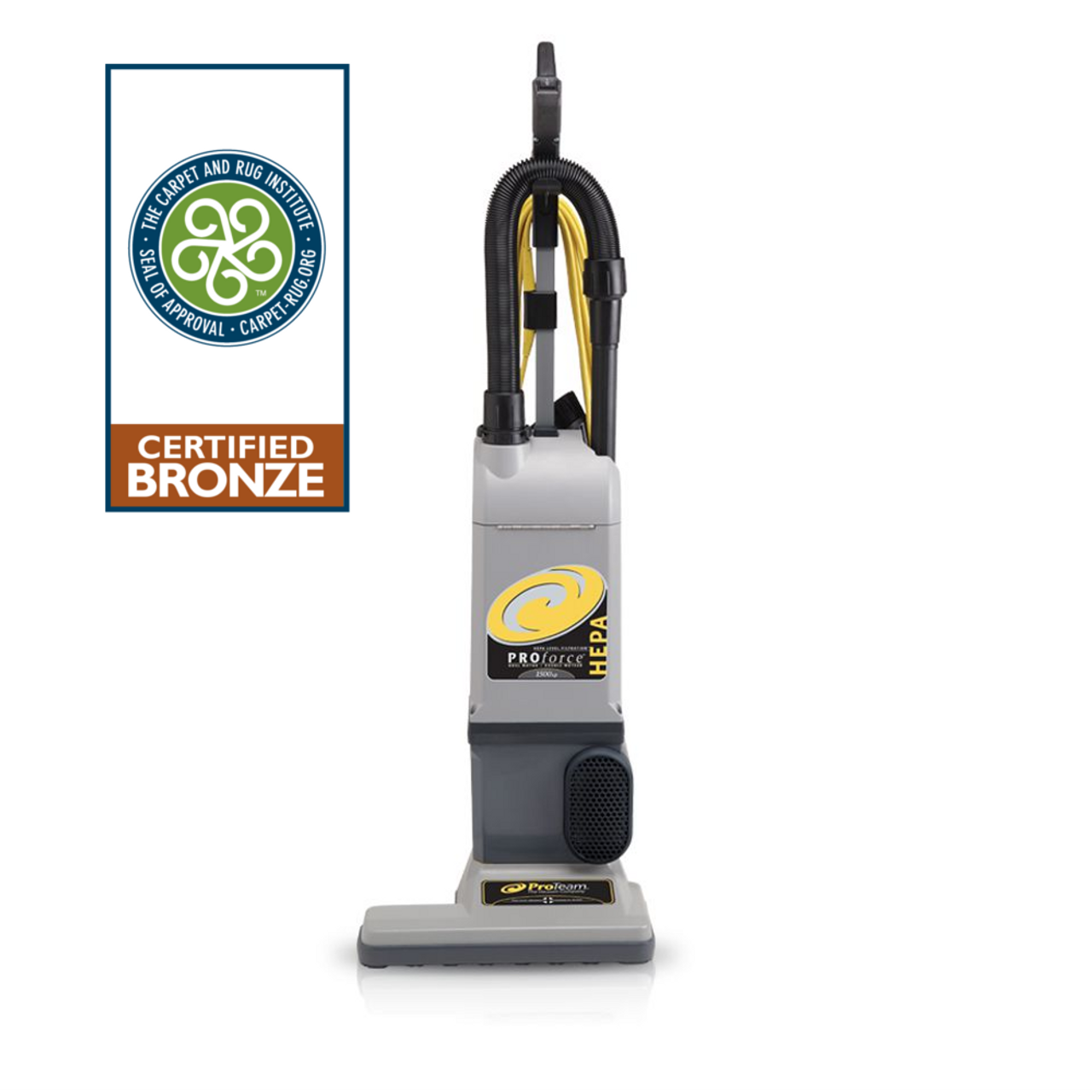 Provides exceptional cleaning in a high-filtration upright to improve reach, durability, and soil removal with HEPA filtration.