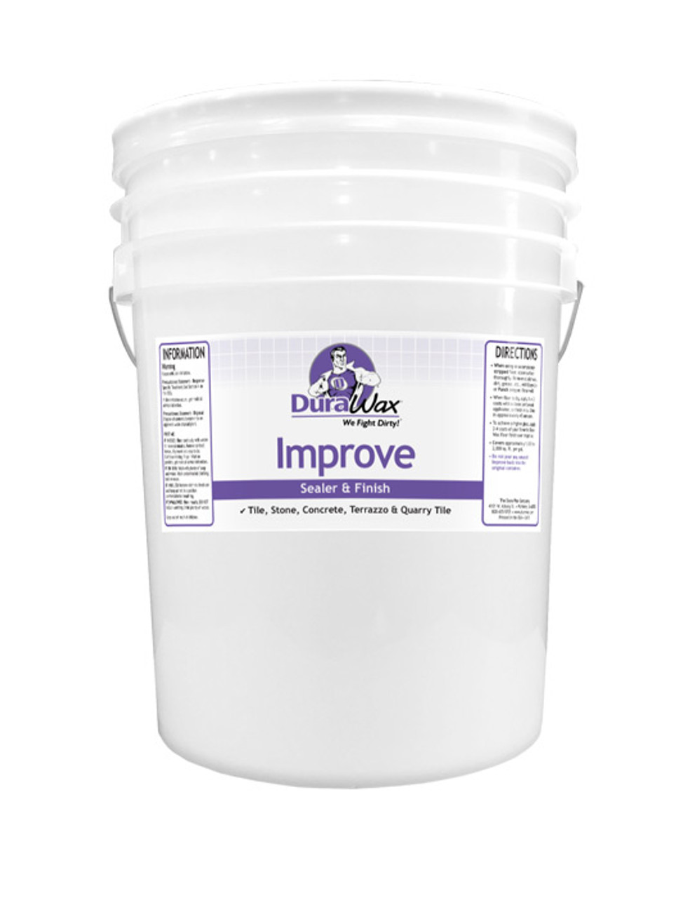 Improve Floor Sealer stands up to heavy traffic without discoloring.