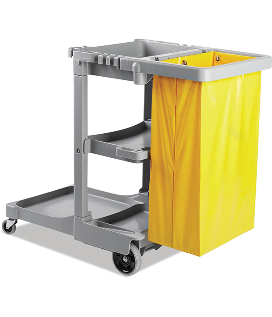 Yellow vinyl bag is ideal for either waste or linen collection and is durable and easy to clean. 