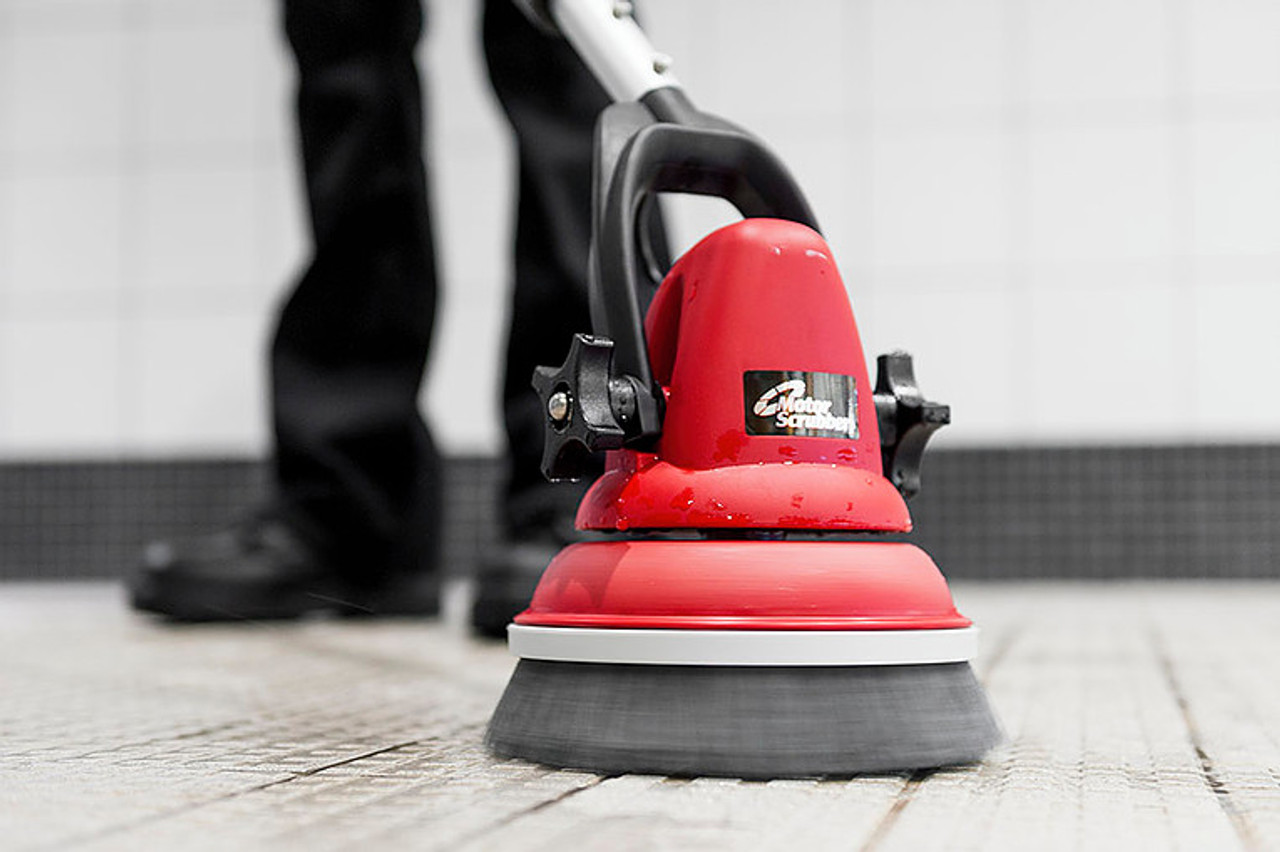 The medium duty brush makes quick work of grout cleaning!