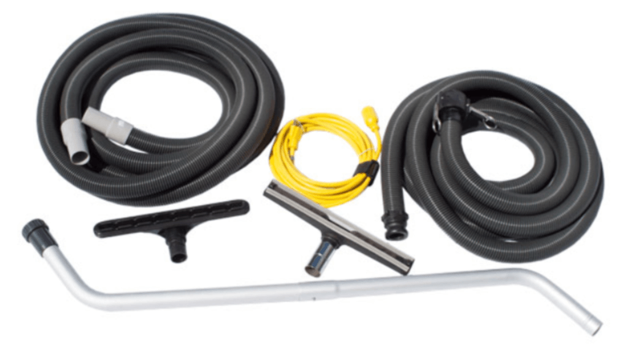 The Flood Buster comes complete with vacuum hose, dump hose, s-bend wand, floor and carpet nozzles.