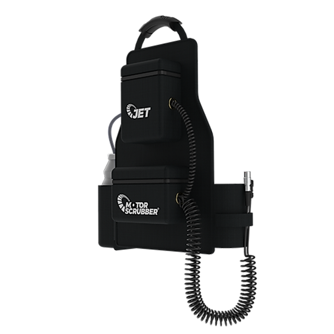 New and improved Jet3 padded backpack / harness provides a comfortable way to carry the battery for a portable cleaning option anywhere you need to clean.