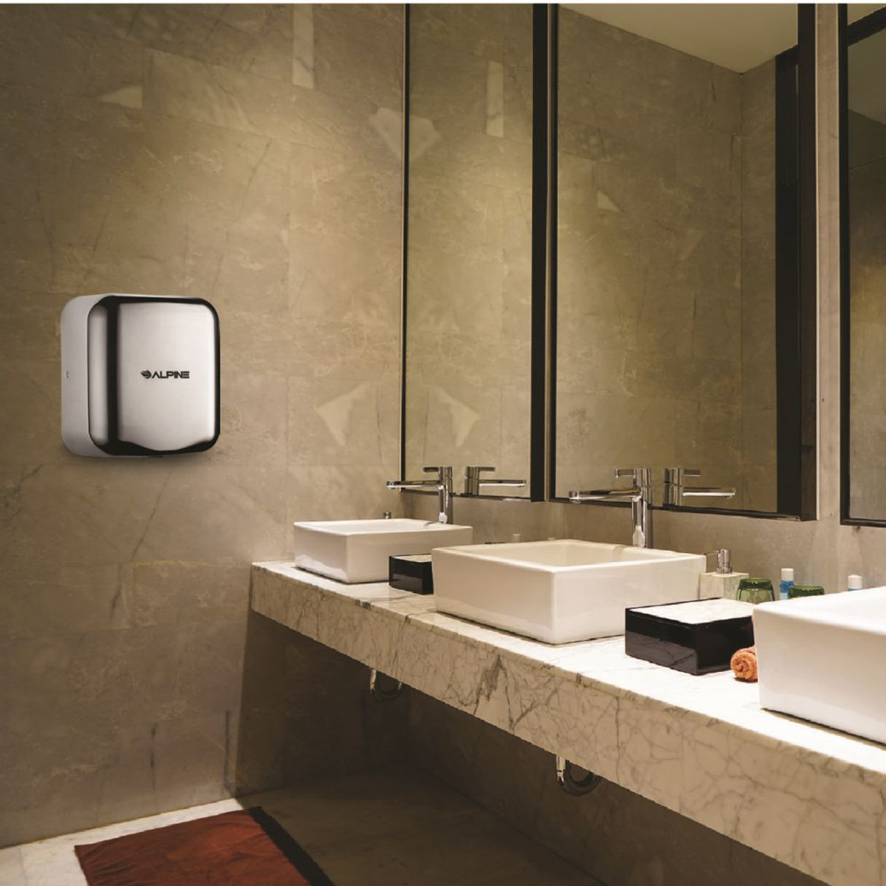 The Hemlock Hand Dryer comes in Chrome version.