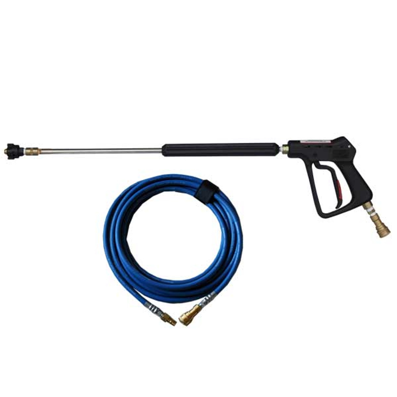 37” commercial tough misting gun for extended reach to high and low areas with ease; comes standard with machine.
