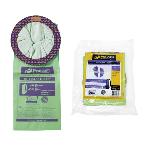 Genuine ProTeam Micro Filter Bags for 10qt. Backpack Vacuums.