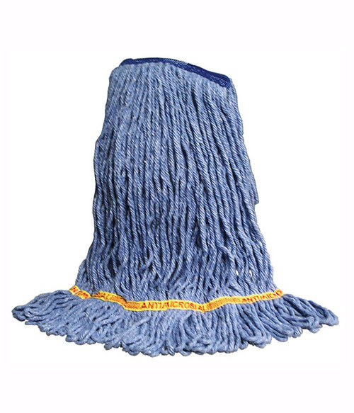 Antimicrobial Looped End Wet Mop Head - Blue