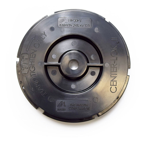 The Black Center-Lok II Pad Holder uses sure-gripping mini-spikes that hold your pad tight, even on fast rotating pad drivers.