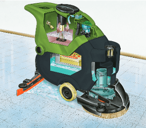 Illustration of CT40 autoscrubber