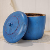  Wooden Tub with Lid - Blue  #8011