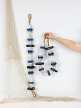 String of Diamond Buoys - Blue & White 