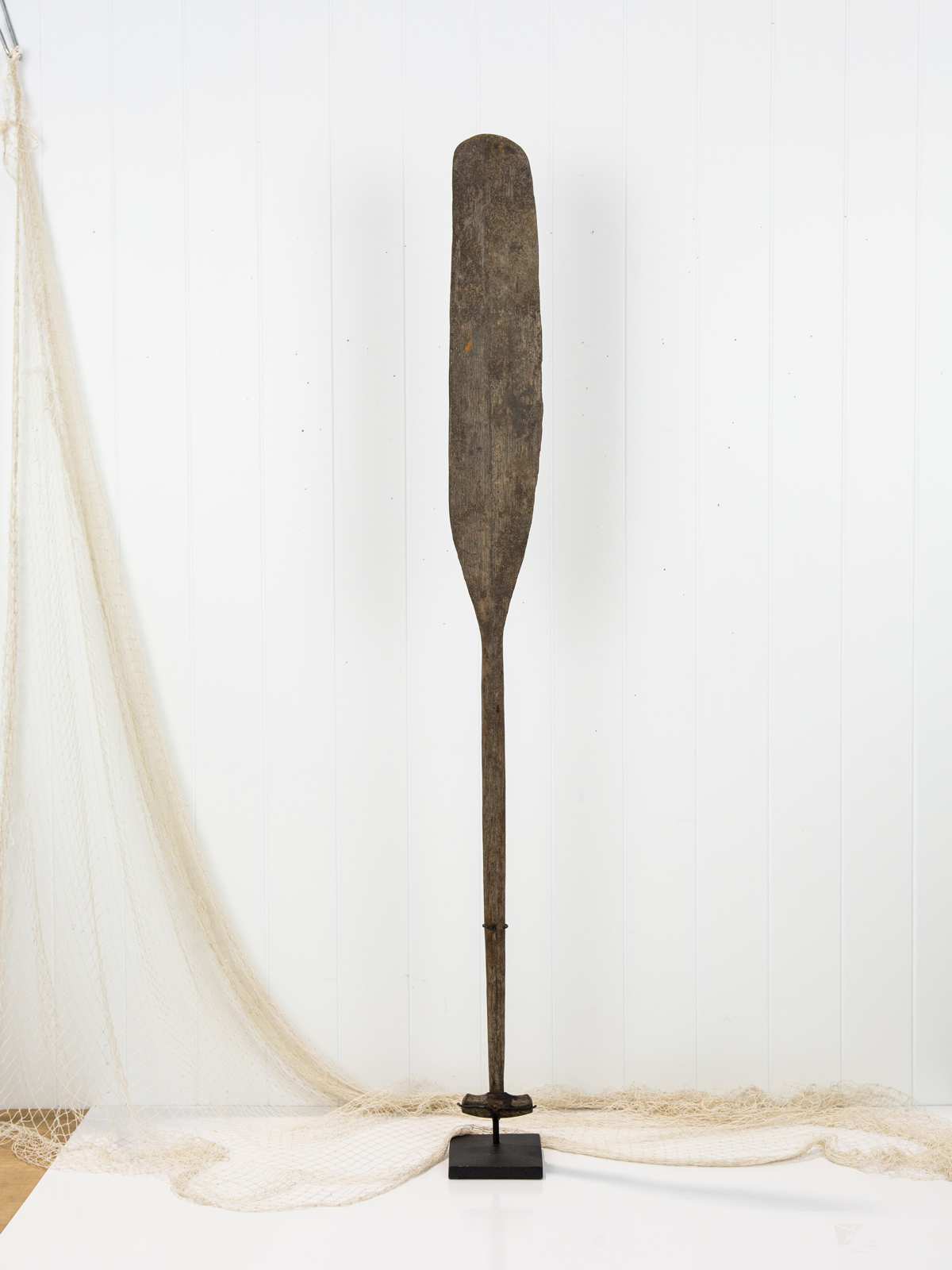 Antique Canoe Paddle on Stand # 2024