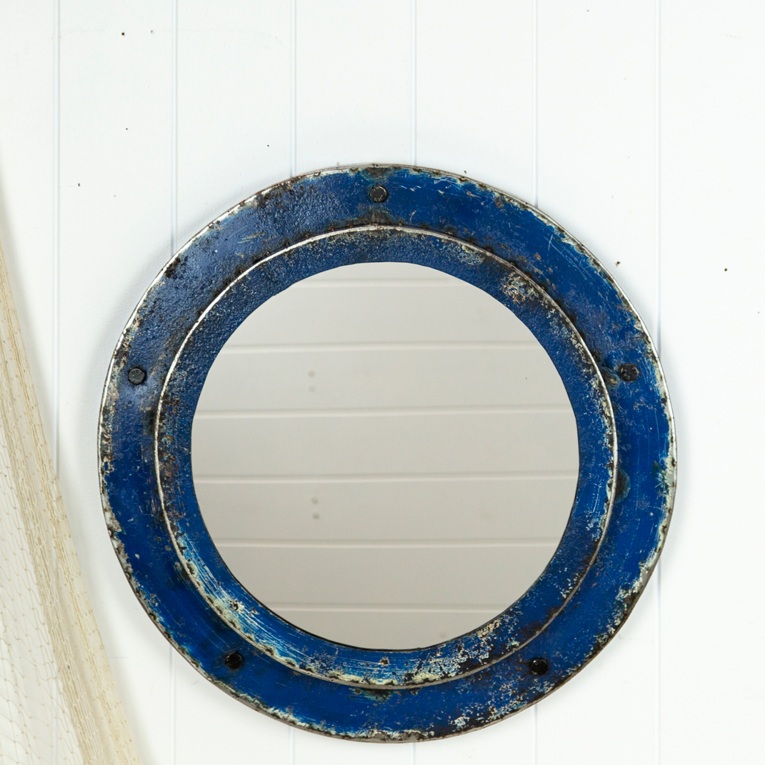 Porthole Mirror  - Blue  #625b