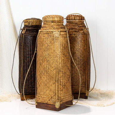 Fishing Bag/Basket (XL) #1902 - Coastal Vintage
