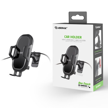 EH33BK:One Touch With 3M Stickers Car Mount 6pc/48pc