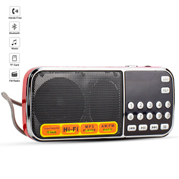 TB-188AM - DIGITAL MP3 RADIO SPEAKER - RED