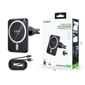 15W Magnetic Wireless Charger Air Vent Car Mount (12/48)