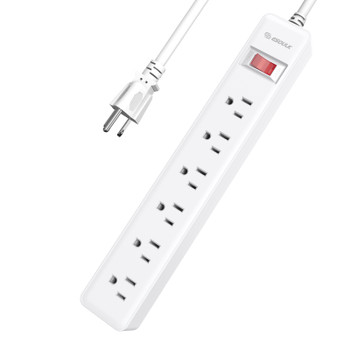 6-OUTLET POWER STRIP & 4FT POWER CORD (6/24)