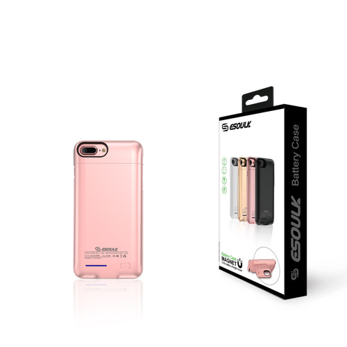 EP11P-I8P-RG:Esoulk IPhone 8/7 Plus Portable Charging Battery Case 4200mAh