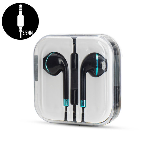 3.5MM EARPHONES - BLACK / TEAL